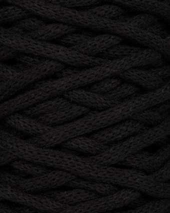 Coton recyclé Nova Vita 12 DMC Crochet tricot macramé -  02 - Noir -  Mercerine