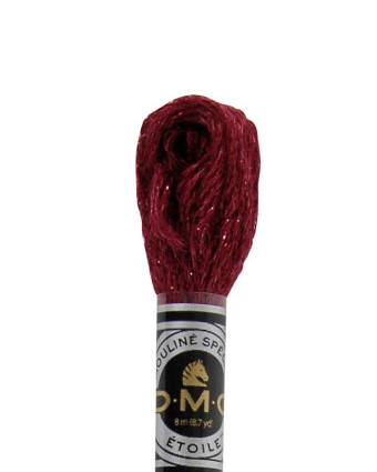 Fil à broder Mouliné étoile DMC -  C814 - Rouge vin -  Mercerine