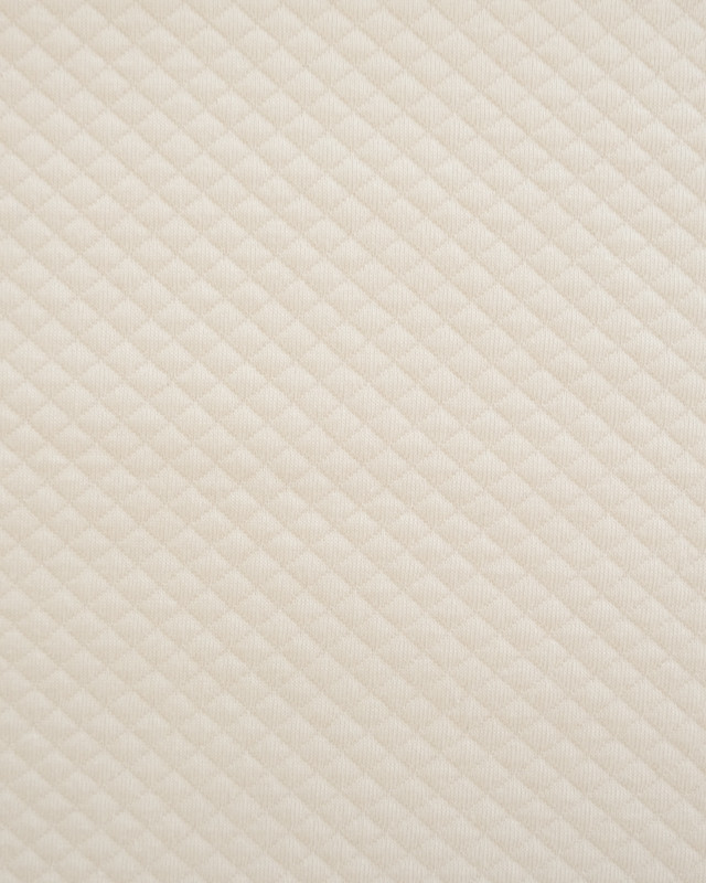 Tissu bébé : Jersey Matelassé écru Oekotex - Mercerine