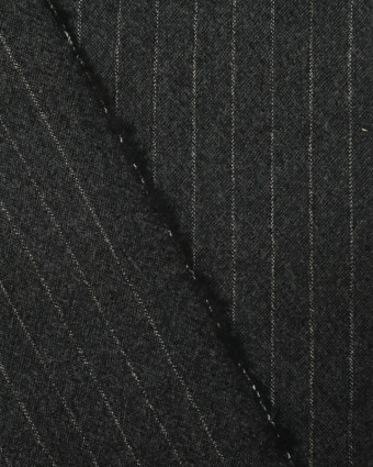 Tissu drap de laine rayures tennis pour robes et pantalons - Mercerine