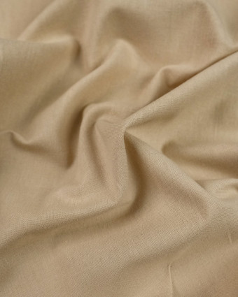 Tissu coton couleur lin Antoine - 10cm