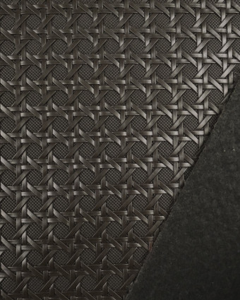 Simili cuir Troquet noir reglisse - 10cm -  Mercerine