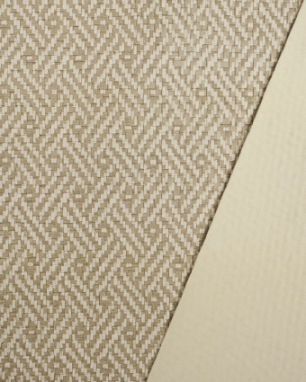 Simili Cuir Exterieur : tissu Cannage blanc - Mercerine