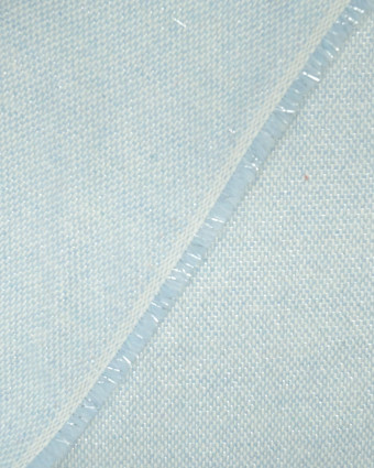 Lainage et draps de laine : tissu bleu clair tissé argent - Mercerine