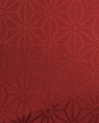 Nappe grande largeur : nappe enduite Kyoto Rouge - Mercerine