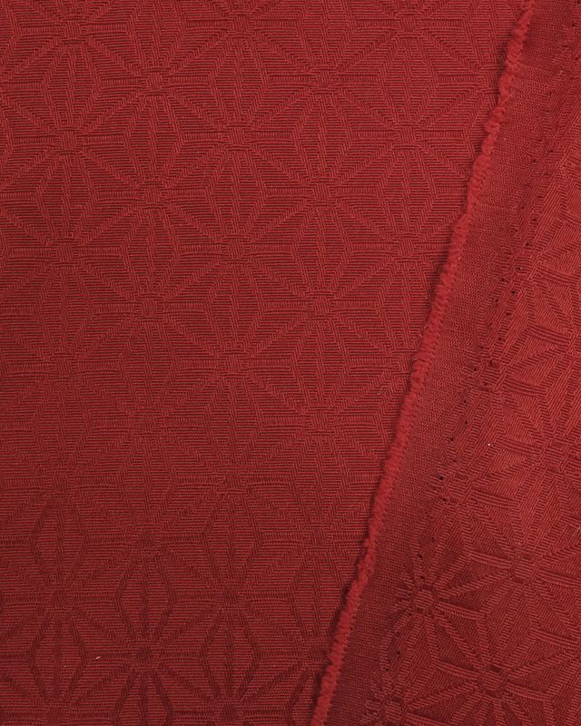 Nappe grande largeur : nappe enduite Kyoto Rouge - Mercerine