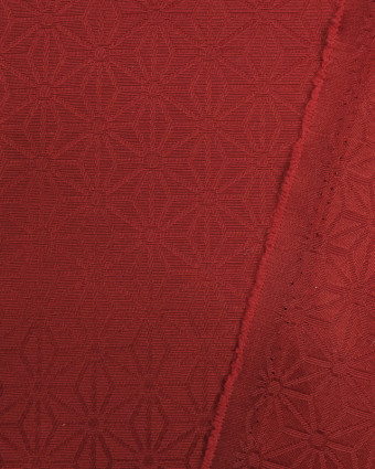 Nappe grande largeur : nappe enduite Kyoto Rouge - Mercerine