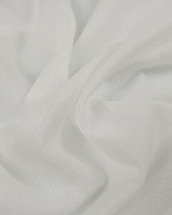 Entoilage thermocollant maille stretch blanc pour jersey - 10 cm