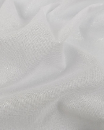 Entoilage thermocollant Oeko-Tex double face coton blanc - 10 cm