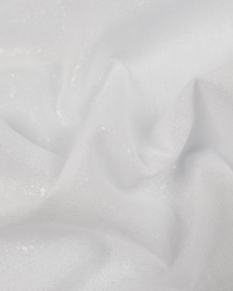 Entoilage thermocollant Oeko-Tex tissé coton blanc 102gr - 10 cm