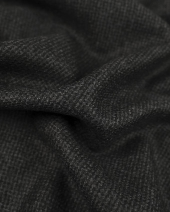 Tissu drap de laine fin gris ton sur ton - 10cm