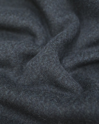 Tissu lainage bleu gris - 10cm
