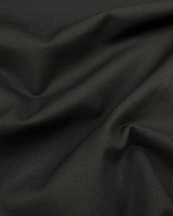  Tissu jersey épais ponte doux Noir - 10cm -  Mercerine