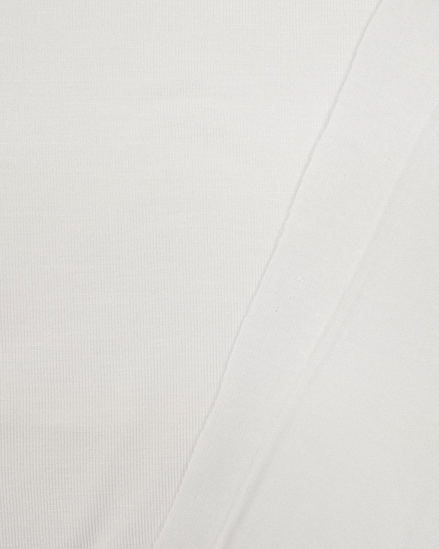 Jersey Tissu bambou blanc - Mercerine