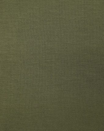 Jersey tissu bambou vert kaki - Mercerine