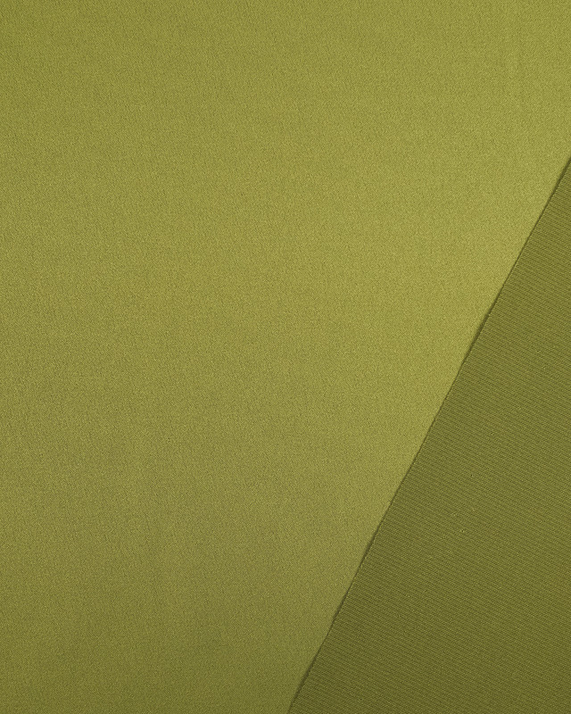 Tissu satin au mètre : tissu vert Lina - Mercerine