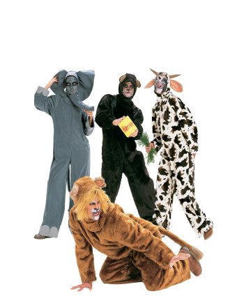 Patron déguisement éléphant, ours, vache et lionne - Burda 2478
