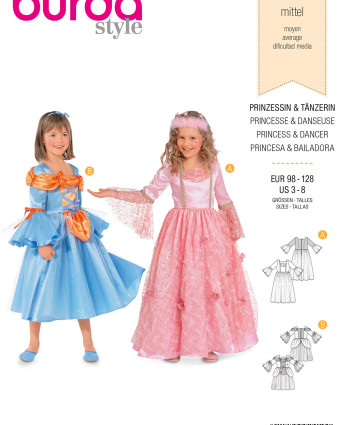 Patron Robe de princesse et danseuse : Burda 2410 - Mercerine