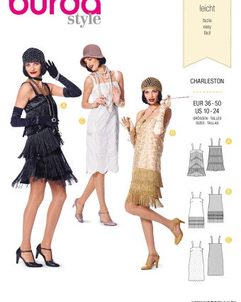 Patron robe charleston : Burda 2376 - Mercerine