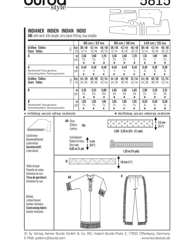 : Burda 5815 - Mercerine