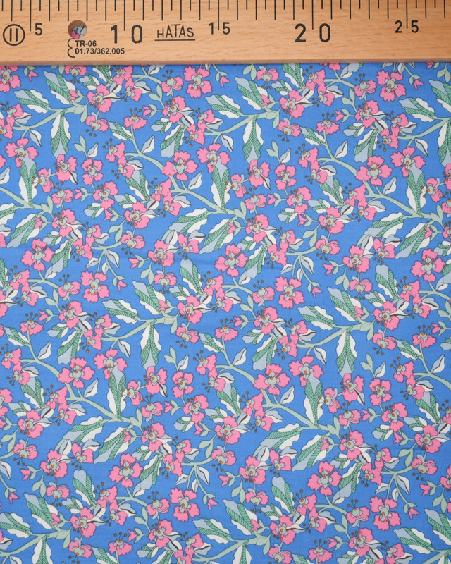 Tissu fleuri Coton  -10cm - Mercerine