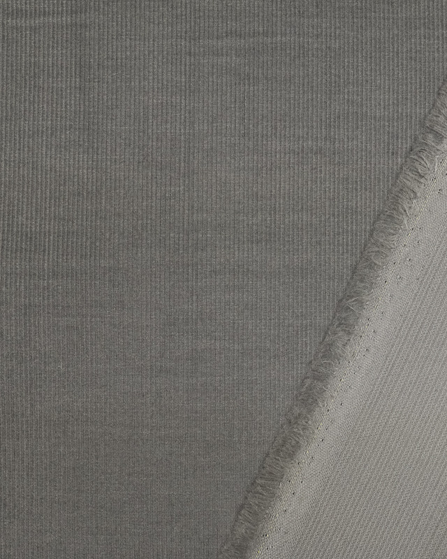 Velours milleraies gris : tissu DASHWOOD - Mercerine