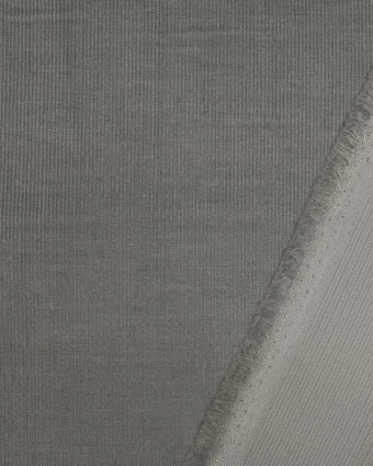Velours milleraies gris : tissu DASHWOOD - Mercerine