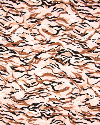  Viscose imprimée camouflage rose -  Mercerine