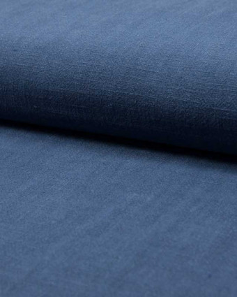  Tissu Lin  denim -  Mercerine