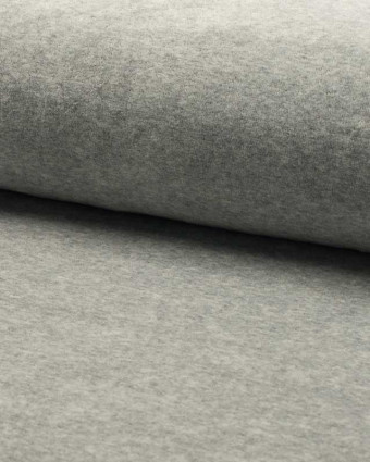 Tissu nicky velours gris - 10cm