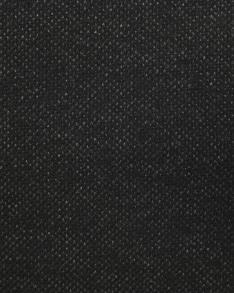 Tissu maille piqué double face gris foncé noir - Mercerine