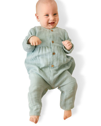 Patron de couture bébé combinaison à boutons : Burda 9258 - Mercerine