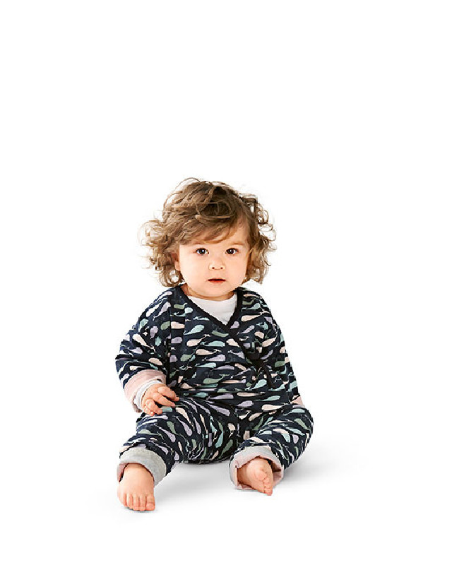 Patron de couture bébé tenue complète réversible : Burda 9257 - Mercerine