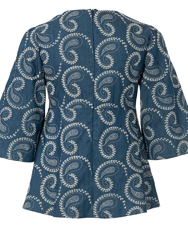 Patron de couture Robe / blouse col V : Burda 6040 - Mercerine