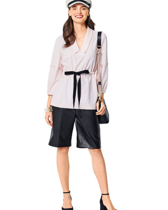 Patron de couture femme Robe / blouse  : Burda 6030 - Mercerine