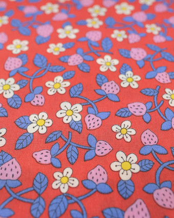 Tissu Liberty Fabrics strawberries b - Mercerine