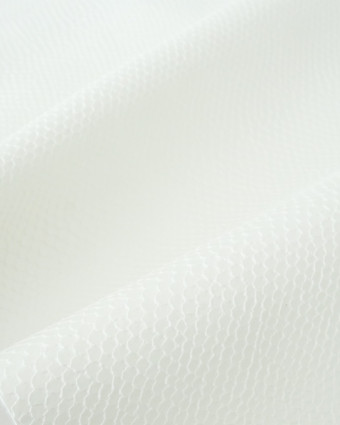 Tissu simili cuir blanc écailles au mètre - Mercerine