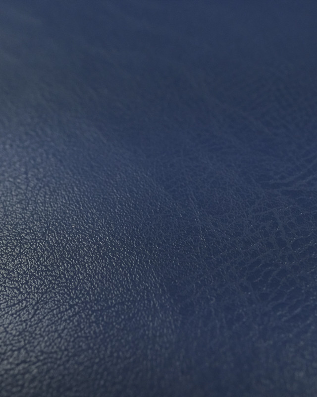 Tissu simili cuir bleu marine - Tissu ameublement - Mercerine