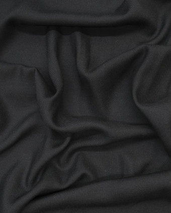 Achat de tissu en ligne : Viscose sergée noir - Mercerine