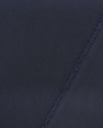 Tissu crêpe microfibre bleu - Mercerine