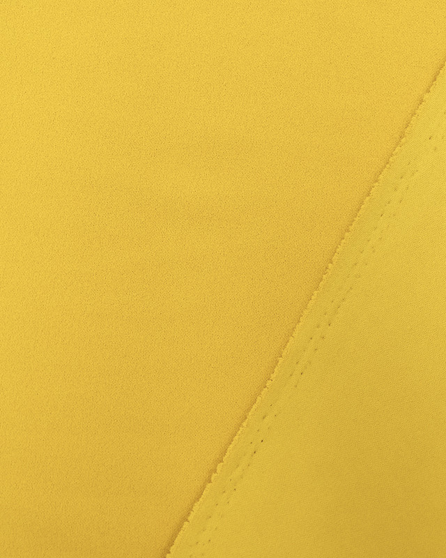 Tissu en ligne : Crêpe jersey extensible jaune - Mercerine