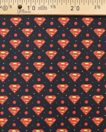 Tissu en ligne : Popeline de coton Superman - Mercerine