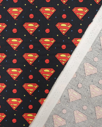 Tissu en ligne : Popeline de coton Superman - Mercerine