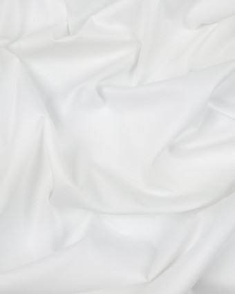 Tissu en ligne : Popeline de coton Blanc - Mercerine