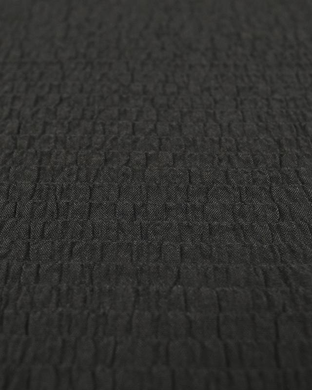 Tissu Tissu Smocké noir - Mercerine