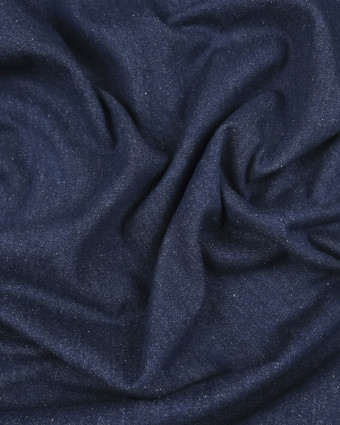  Tissu Jeans bleu brut - 10cm - Mercerine