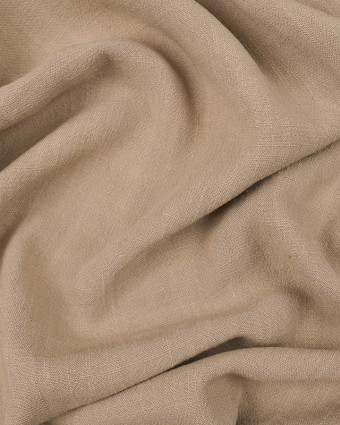 Tissu au mètre : Viscose Lin texturé beige - Mercerine