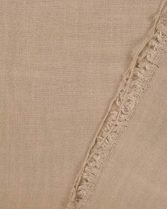 Tissu au mètre : Viscose Lin texturé beige - Mercerine