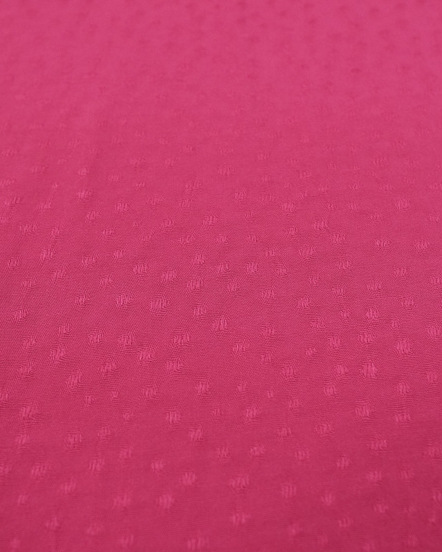 Tissu Viscose motif ton sur ton rose fuchsia en ligne - Mercerine