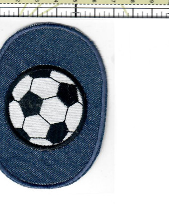 Ecusson Thermocollant jean ballon de foot - Mercerine